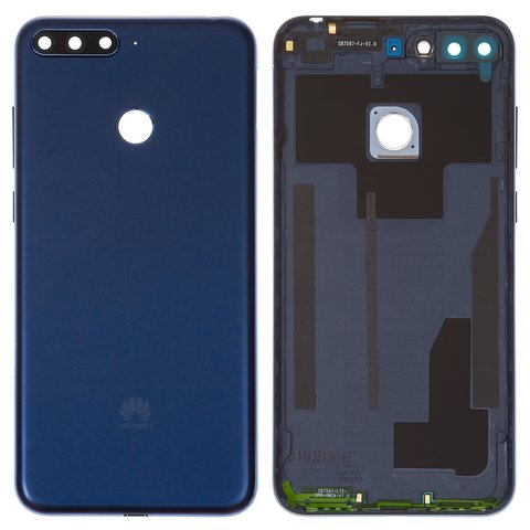 Housing Back Cover compatible with Huawei Y6 Prime 2018 , dark blue, Original PRC