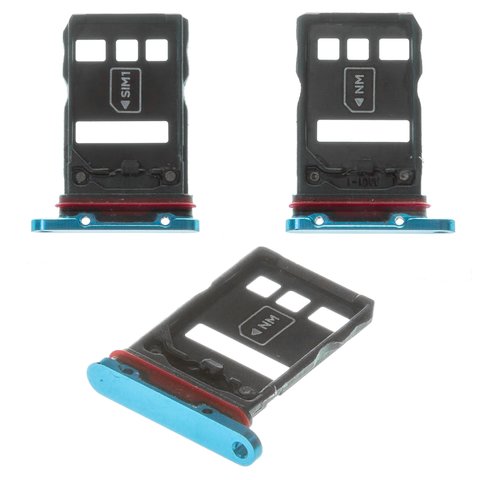 SIM Card Holder compatible with Huawei P30 Pro, dark blue, with MMC holder 