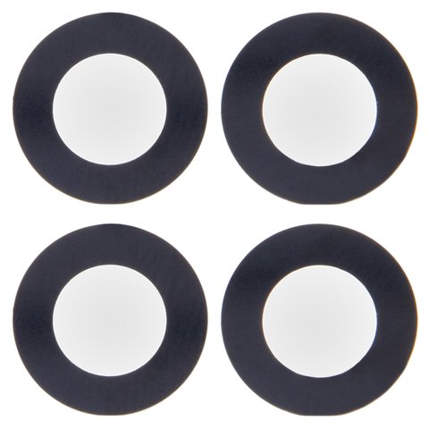 Camera Lens compatible with iPhone 14, iPhone 14 Plus, black, without frame, set 2 pcs. 