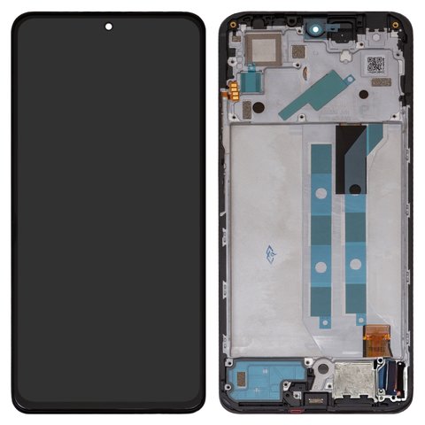 LCD compatible with Xiaomi Redmi Note 11 Pro, Redmi Note 11 Pro 5G, black, with frame, Original PRC