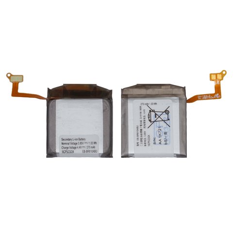 Battery EB BR810ABU compatible with Samsung Galaxy Watch 42mm, Li ion, 3.85 V, 270 mAh, Original PRC , SM R810 SM R815