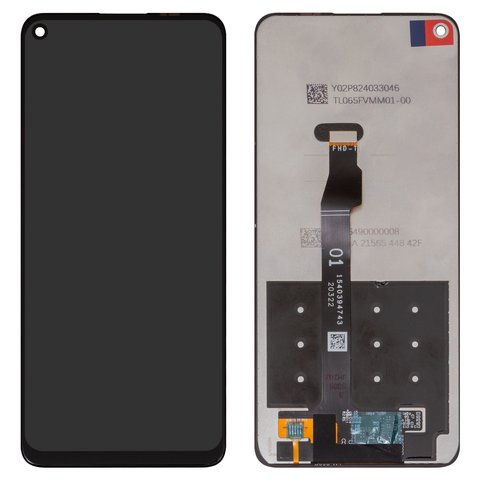 LCD compatible with Huawei P40 Lite, black, version 5G , without frame, Box  1540394743 
