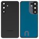 Housing Back Cover compatible with Samsung S936 Galaxy S25 Plus, (dark blue, black, with component, with camera lens, Original (PRC), blue black)