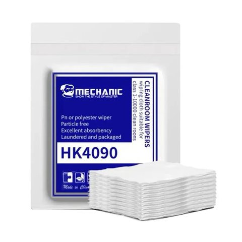 Microfiber Cloth Mechanic HK4090, for dust and fingerprints removing, 100 pcs., 140x140 mm 