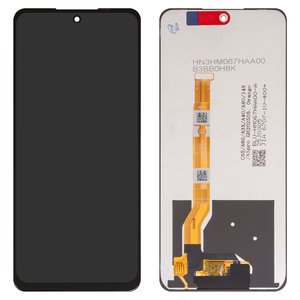 LCD compatible with Realme C65 4G, C65 5G, black, without frame, High Copy, RMX3910 