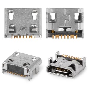 Conector de carga puede usarse con Samsung G130E Galaxy Star 2 Duos, G310HN Galaxy Ace Style, G313HN Galaxy Ace 4, J120H Galaxy J1 2016 , 7 pin, micro USB tipo B