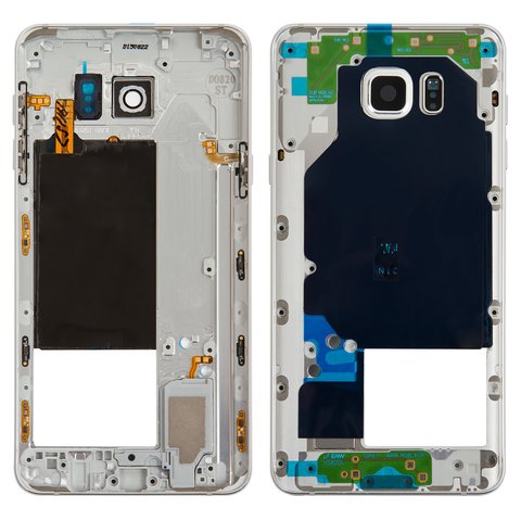 Parte media de carcasa puede usarse con Samsung N9200 Galaxy Note 5, blanco