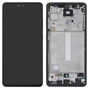 Pantalla LCD puede usarse con Samsung A525 Galaxy A52, A526 Galaxy A52 5G, negro, con marco, original vidrio reemplazado 