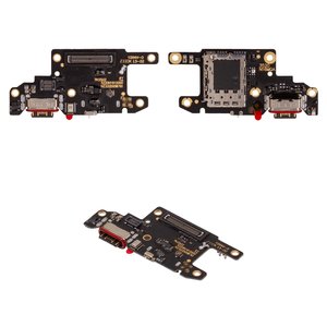 Cable flex puede usarse con Xiaomi Poco X6, Redmi Note 13 Pro 5G, del conector de carga, con conector de SIM, placa del cargador