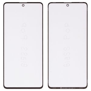 Vidrio de carcasa G+OCA PRO puede usarse con Samsung N770 Galaxy Note 10 Lite, con película OCA, negro