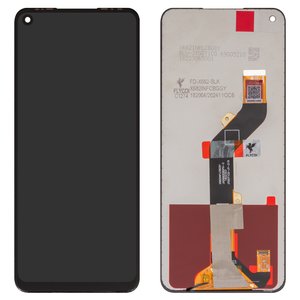 Pantalla LCD puede usarse con Tecno Camon 16, Camon 16 SE, Pova, Spark 6; Infinix Hot 10 X682 , Note 8i X683 , negro, sin marco, FLYCDI