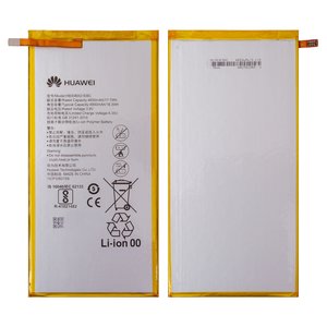 Batería HB3080G1EBC puede usarse con Huawei MediaPad M1 8.0, MediaPad M3 Lite 8.0, MediaPad T1 8.0 LTE T1 821L, MediaPad T3 10.0 AGS L09 , Li Polymer, 3.8 V, 4800 mAh, Original PRC 