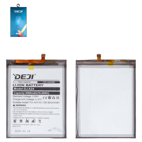 Batería Deji EB BA146ABY puede usarse con Samsung A146B Galaxy A14 5G, Li ion, 3.85 V, 5000 mAh