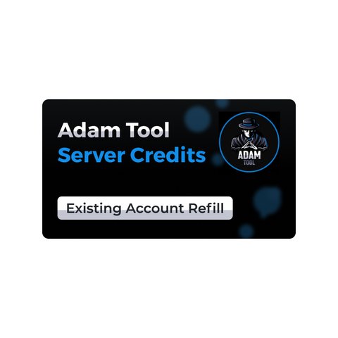 Créditos del servidor Adam Tool recarga de cuenta existente