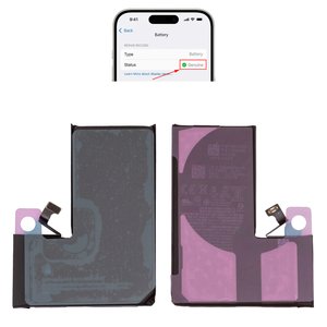 Batería puede usarse con iPhone 15 Pro, Li ion, 3.879 V, 3440 mAh, mayor capacidad, sin mensaje de error, A3011 , genuine IC