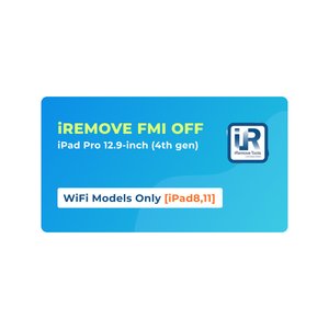 iRemove FMI OFF iPad Pro 12.9 inch 4th Gen  solamente modelos WiFi [iPad8,11]