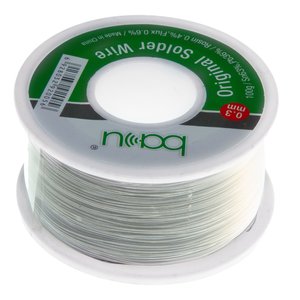 Припій BAKU BK 100g, Sn 63% , Pb 36%, каніфоль 0,4%, флюс 0,6%, 0,3 мм, 100 г