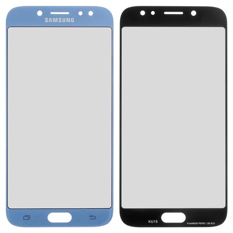 Скло корпуса для Samsung J730F Galaxy J7 2017 , сріблясте, блакитне