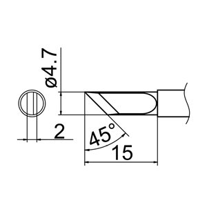 Паяльне жало HAKKO T12 K