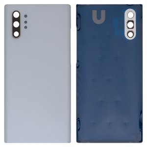 Задня панель корпуса для Samsung N975F Galaxy Note 10 Plus; Samsung, біла, із склом камери, aura white