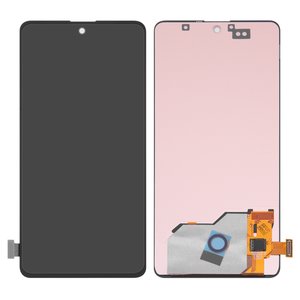 Дисплей для Samsung A515 Galaxy A51, чорний, без рамки, High Copy, OLED 