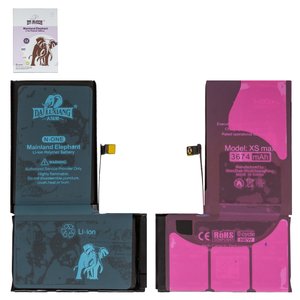 Акумулятор Da Luxiang для Apple iPhone XS Max, Li ion, 3,8 В, 3674 мАг, збільшена ємність, original IC