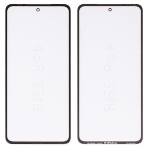 Стекло корпуса G+OCA PRO для Motorola Moto G72 XT2255, с OCA пленкой, черное