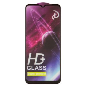 Защитное стекло All Spares для Motorola Moto G9, Moto G9 Play XT2083, совместимо с чехлом, Full Glue, черный