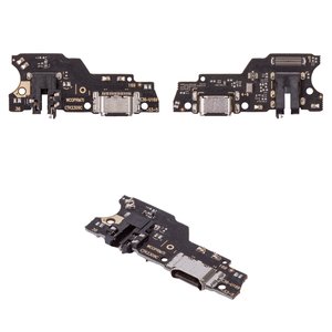 Шлейф для Realme 7i, C17, коннектора наушников, коннектора зарядки, с микрофоном, Сopy, плата зарядки