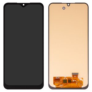 Дисплей для Samsung A256 Galaxy A25, чорний, без рамки, High Copy, з широким обідком, OLED 