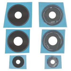 Скло камери для Xiaomi Redmi Note 13 4G, чорне, без рамки, комплект 3 шт.