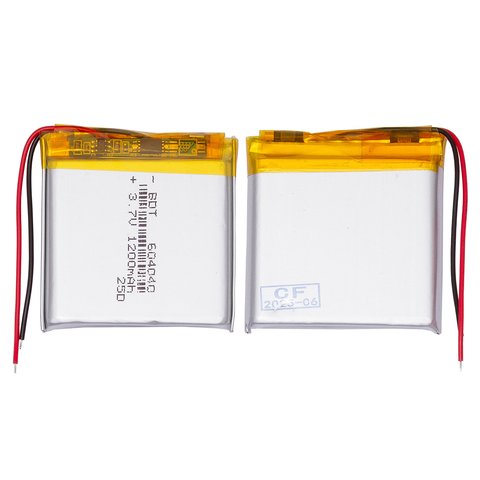 Акумулятор 604040, 40 мм, 40 мм, 6,0 мм, Li ion, 3,7 В, 1200 мАг, з контролером