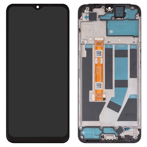 Дисплей для Oppo A57 4G, A57e, A57s, A77 4G, чорний, з рамкою, High Copy, HTF066H015