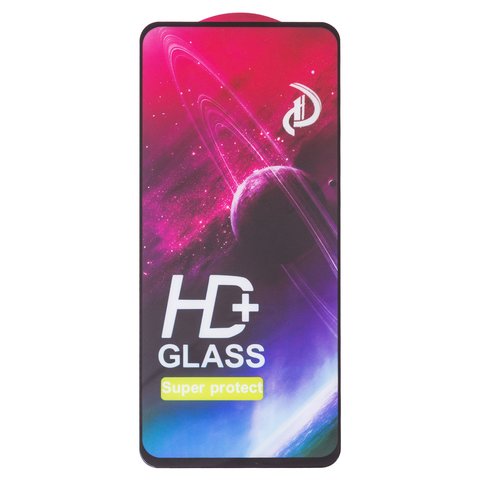 Захисне скло для Realme C67 4G, C67 5G, сумісне з чохлом, Full Glue, без упаковки , чорний